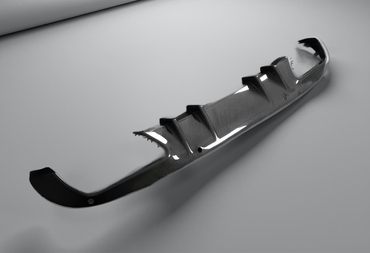 Carbon Fiber Rear Diffuser Lip - Mercedes W205 C180/C300 Sedan (2015-2019)