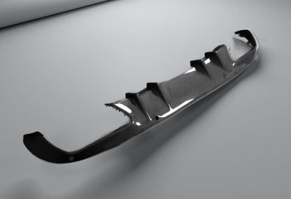 Carbon Fiber Rear Diffuser Lip - Mercedes W205 C180/C300 Sedan (2015-2019)