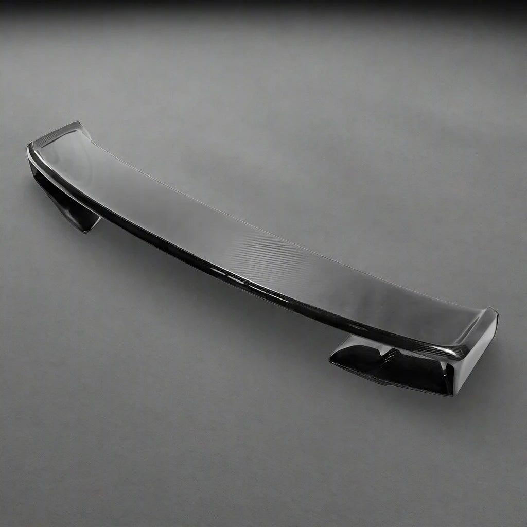 Nissan R35 GTR Carbon Fiber Rear Spoiler with Base – Glossy