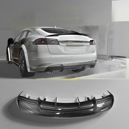 Carbon Fiber Rear Diffuser for 2012-2016 Tesla Model S Sedan