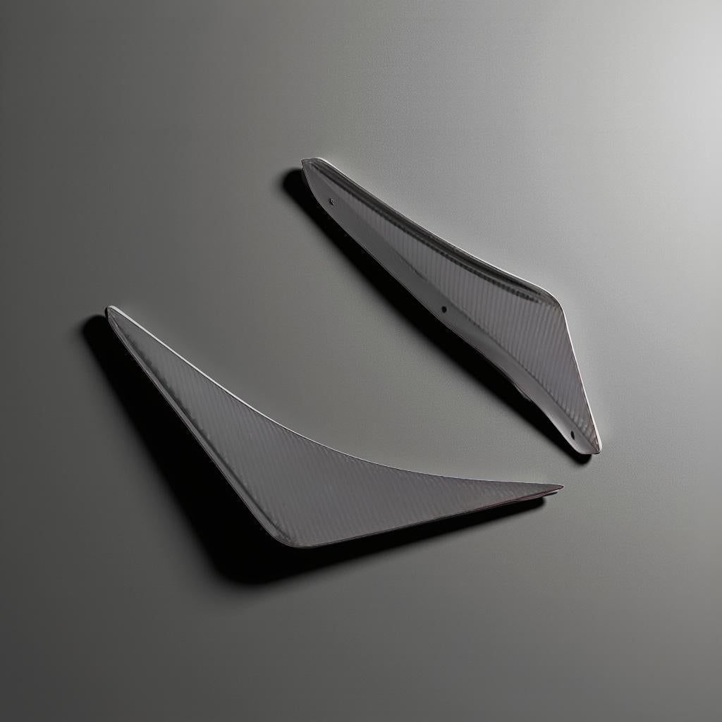 Carbon Fiber Front Canards - Mustang GT or Shelby GT350R Coupe 2-Door (2015-2017)