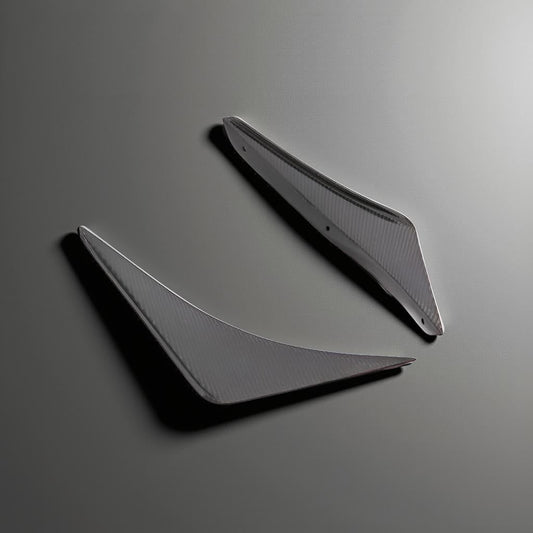 Carbon Fiber Front Canards - Mustang GT or Shelby GT350R Coupe 2-Door (2015-2017)