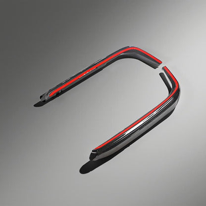 Carbon Fiber Front Bumper Canards for Alfa Romeo Giulia 2016 to 2020