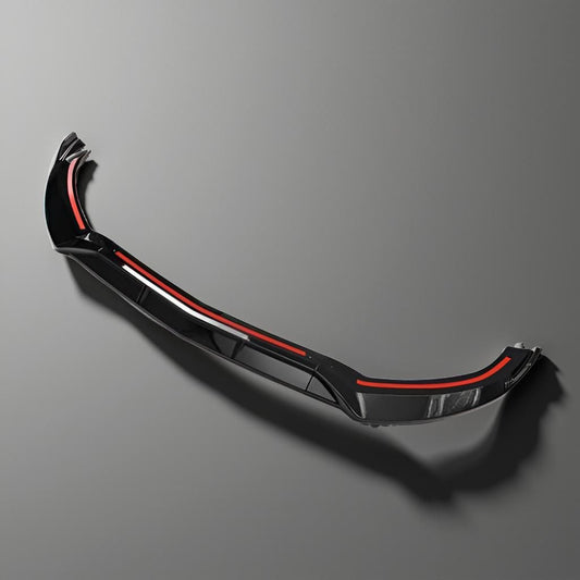 Glossy Black Front Lip Bumper for Mercedes Benz C-Class W205 (C43, C250, C300, C350) 2015-2018