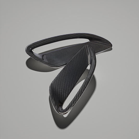 Dry Carbon Fiber Engine Hood Vents for Jaguar F-Type X152 Base Coupe 2020-2021