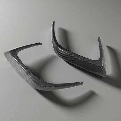 C-Class W205 C63 Carbon Fiber Rear Bumper Vents for AMG Coupe (2015-2018)
