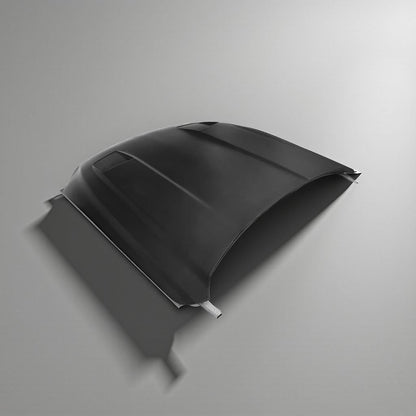 Black FRP Car Bonnet with Hood Vents for Ford Mustang GT Coupe 2015 to 2017