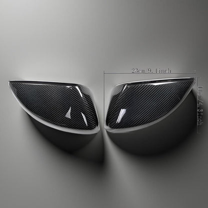 Carbon Fiber Side Mirror Cover Caps for Audi A3 8V (Without Side Assist)