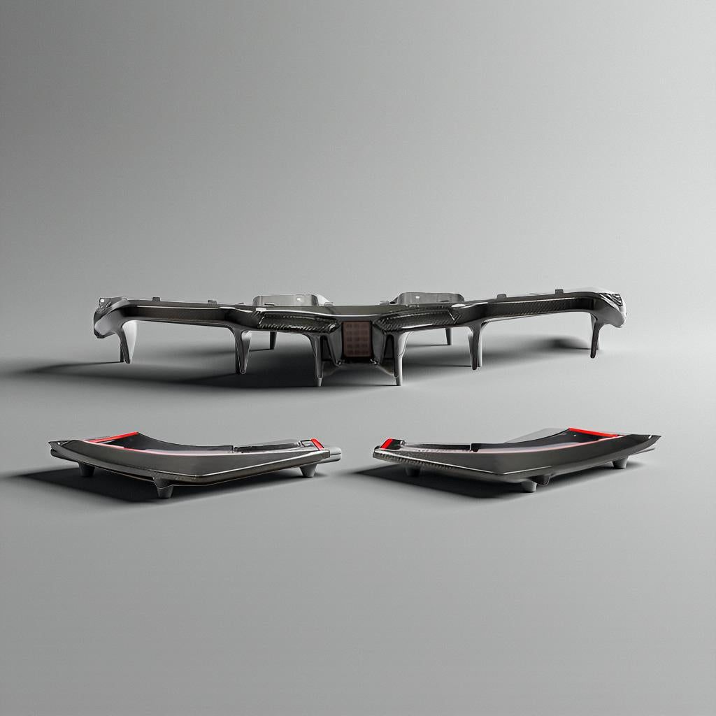 BMW F87 M2/M2C Competition (2019-2021) Carbon Fiber Rear Bumper Diffuser Lip Light