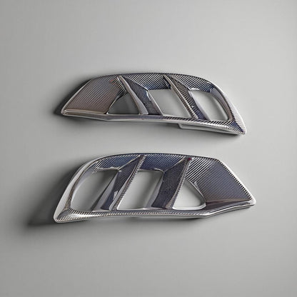 Carbon Fiber Fog Lamp Trim - Mercedes Benz C-Class W205 (C180 & C300 Sedan, 2015-2018)
