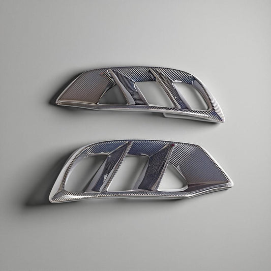 Carbon Fiber Fog Lamp Trim - Mercedes Benz C-Class W205 (C180 & C300 Sedan, 2015-2018)