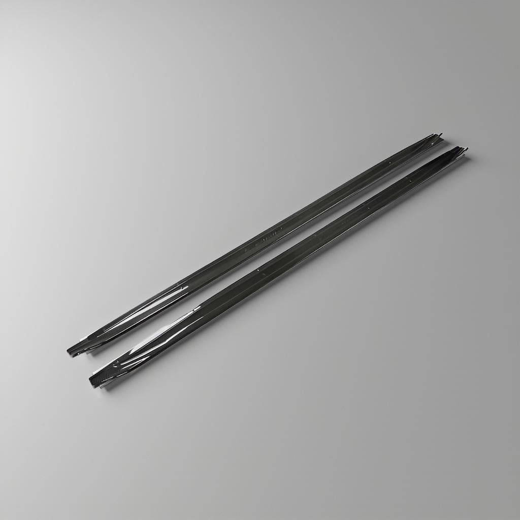Carbon Fiber Side Skirts Extensions for Audi S3 Premium Plus Sedan (2021-2022)
