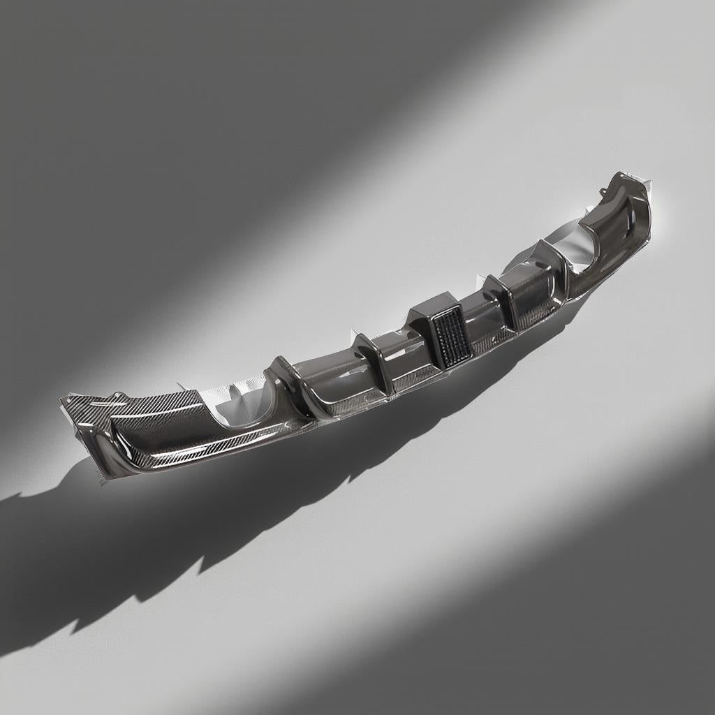 Carbon Fiber Rear Bumper Diffuser Lip with LED for BMW F30 & F35 M-Sport 320i (2012-2018)