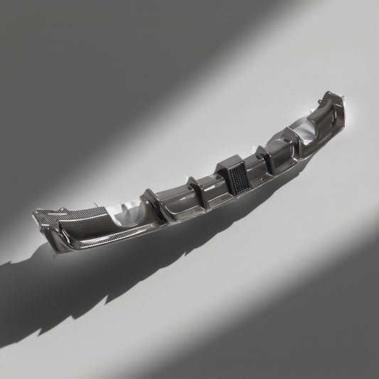 Carbon Fiber Rear Bumper Diffuser Lip with LED for BMW F30 & F35 M-Sport 320i (2012-2018)