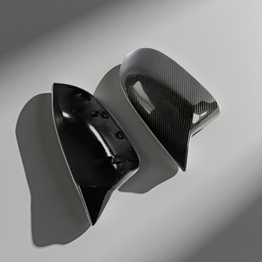 Luxury ABS Glossy Black Painted Side Mirror Cover for BMW X Models: X3 G01, X4 G02, X5 G05, X6 G06, X7 G07