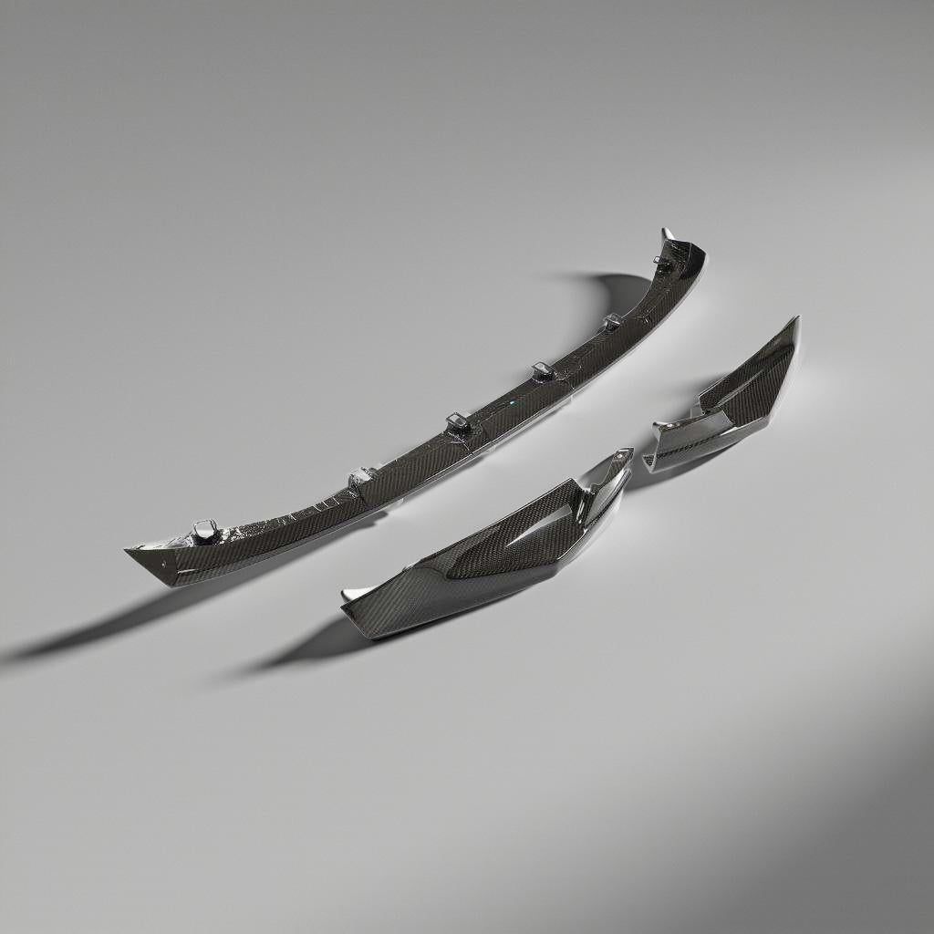Dry Carbon Fiber Front Bumper Lip for BMW G80 M3 & G82 M4 (2021-2022), Set of 3