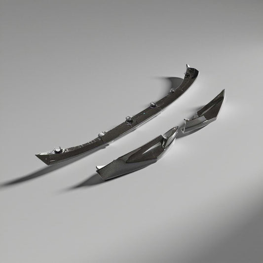 Dry Carbon Fiber Front Bumper Lip for BMW G80 M3 & G82 M4 (2021-2022), Set of 3