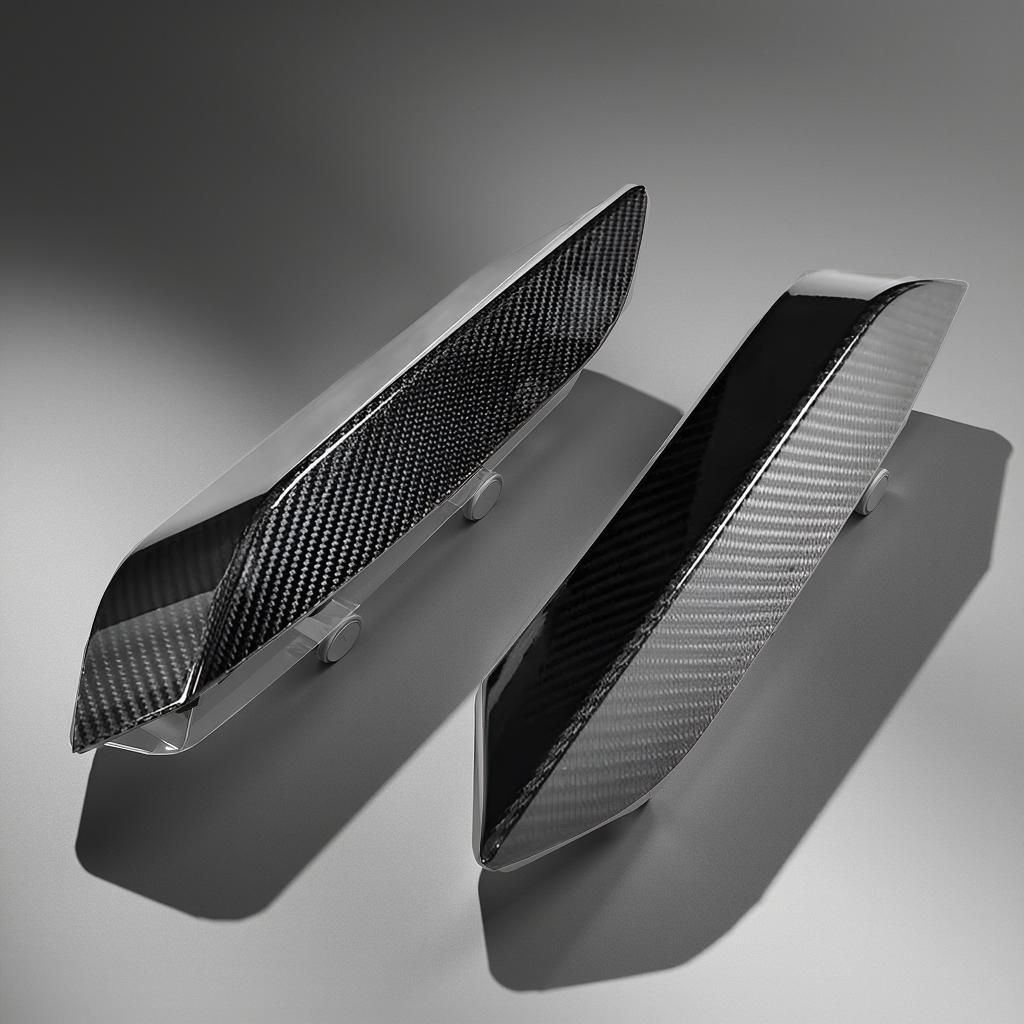 Carbon Fiber Front Bumper Splitter & Canards for BMW M3 F80 & M4 F82/F83 (2014-2019) Cupwing Winglets Vent Flaps