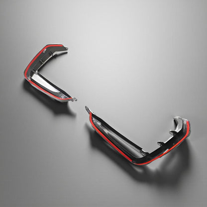 Q8 Carbon Fiber Front Bumper Fins & Canards - Audi RSQ8 (2021 to 2023)