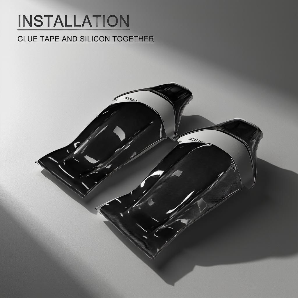 Carbon Fiber Seat Back Trim Covers - BENZ CLA45, A45, W205, C63 (4 Piece Set)